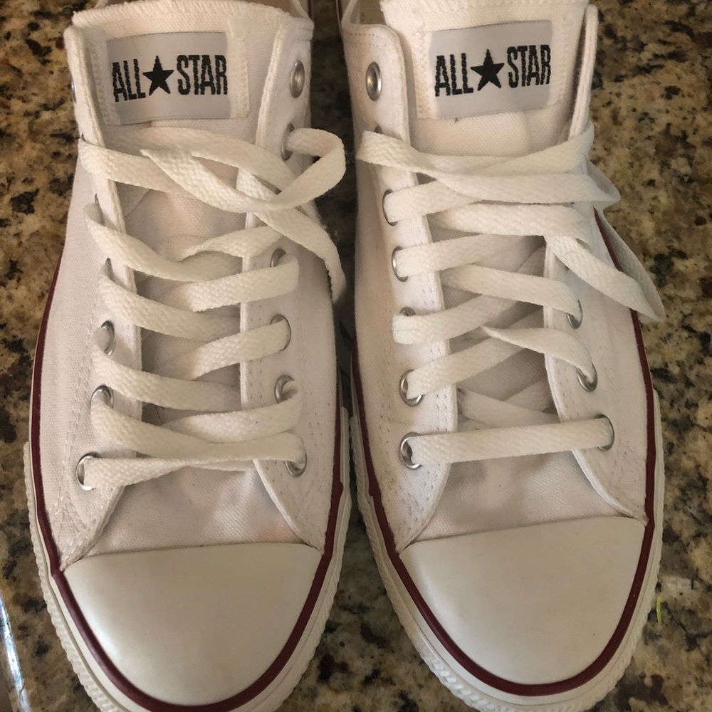 White low top Converse